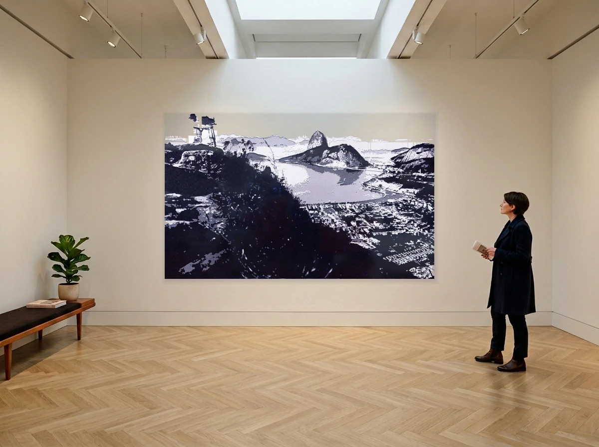 Vik Muniz - View Of Botafogo And Pão De Açúcar, From Malta in room