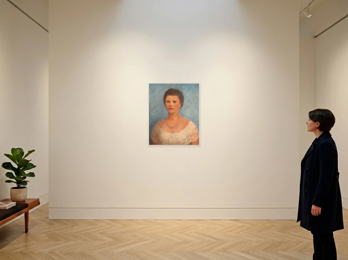Tarsila do Amaral - Retrato de Glette de Alcantara no ambiente
