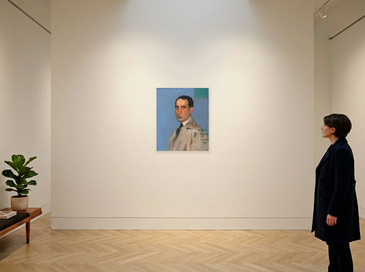 Candido Portinari - Retrato do Professor José Cucè no ambiente