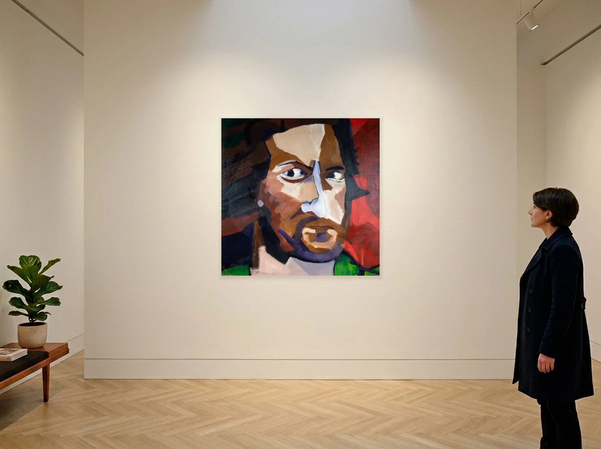 Marcello Nitsche - Man 5 (self-portrait) in room