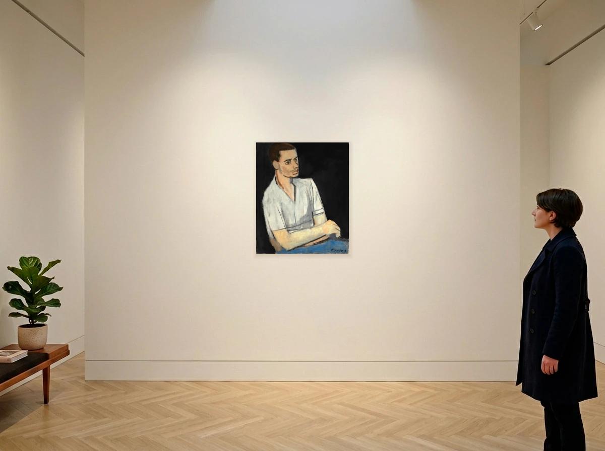 Aldo Bonadei - Figura Sentada no ambiente