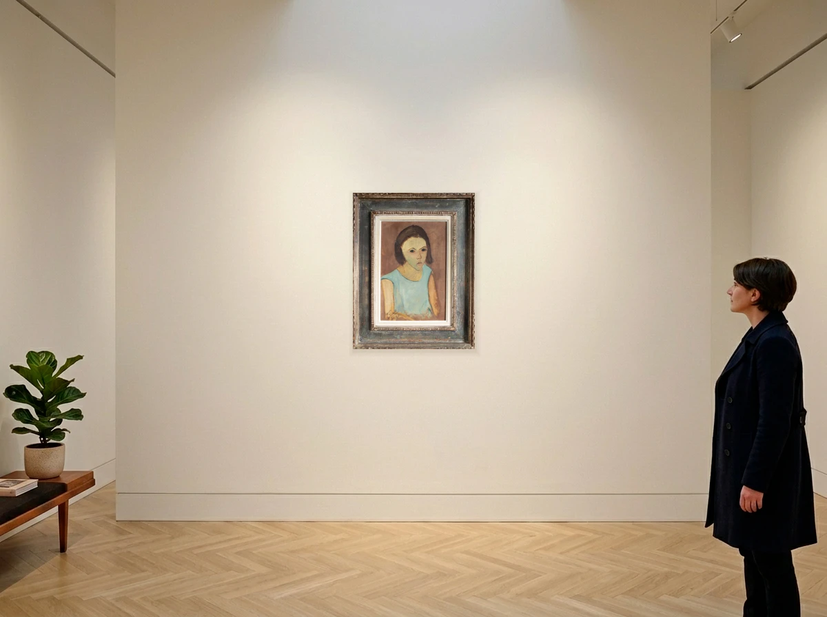 José Pancetti - Figura Feminina no ambiente