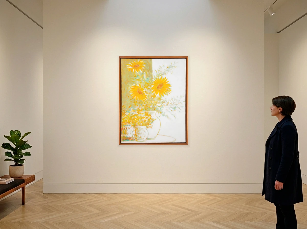 Newton Mesquita - Sunflowers in room