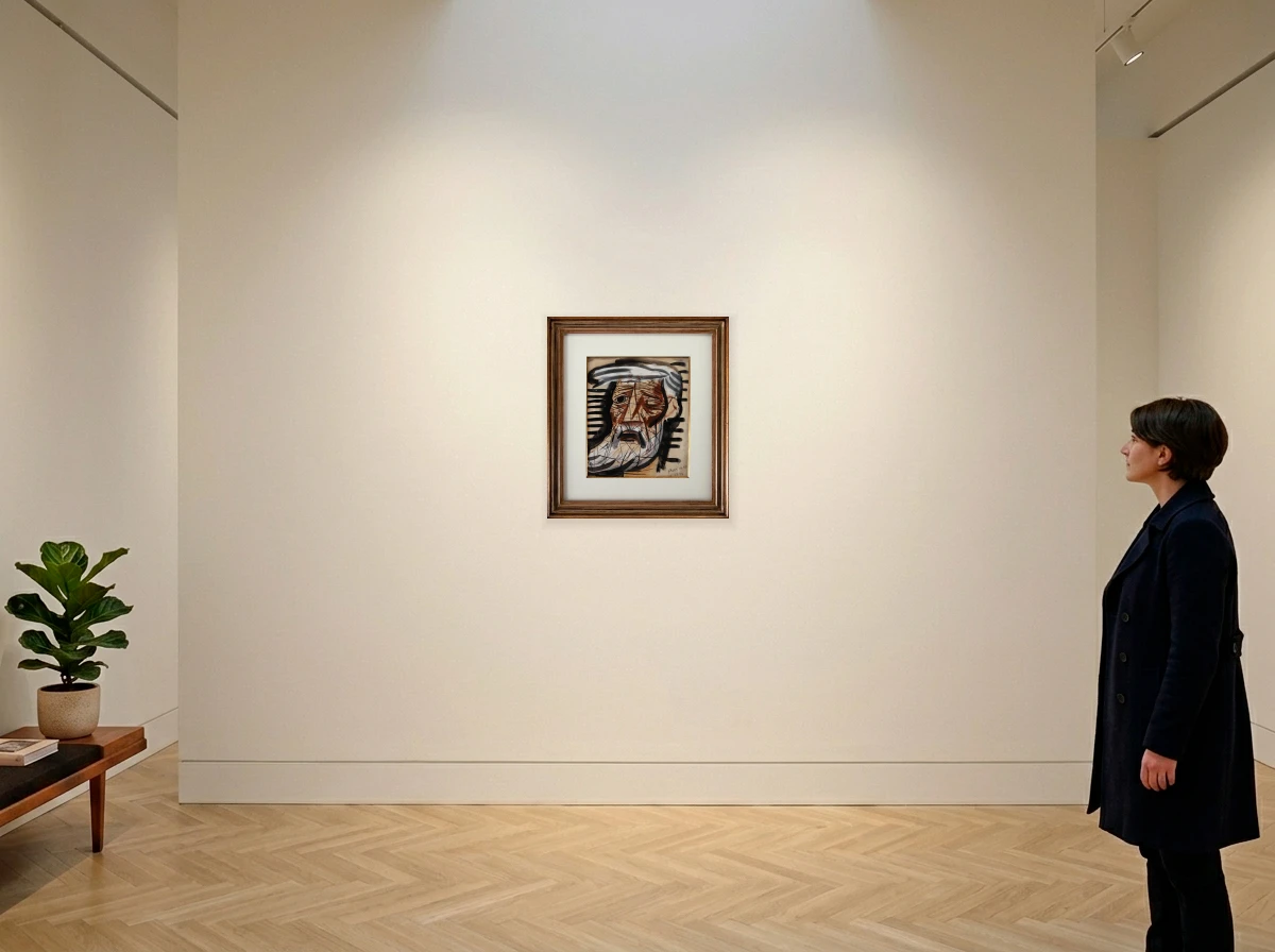 Candido Portinari - Cabeça de Retirante no ambiente