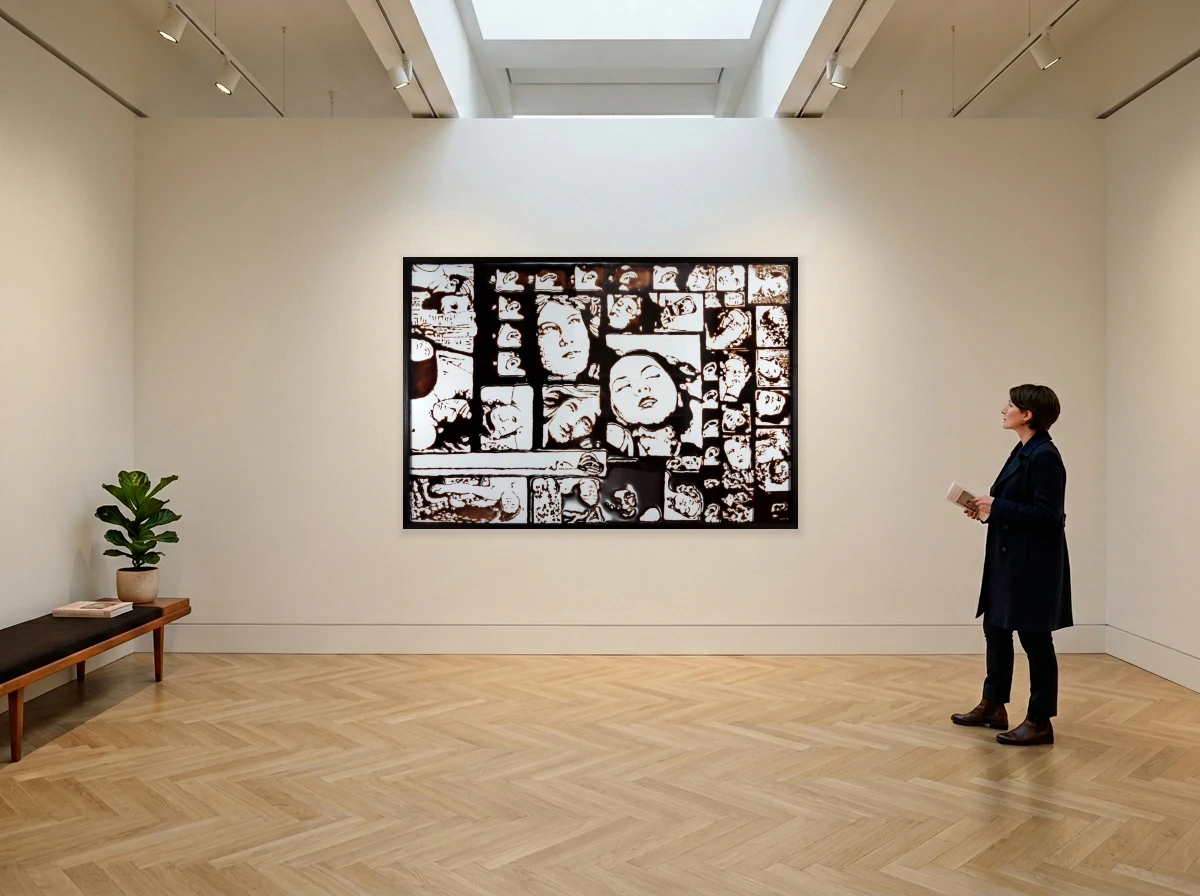 Vik Muniz - O Fenômeno do Êxtase, A Partir de Salvador Dali (Le Phénomène de L'Extase) - Série Chocolate no ambiente
