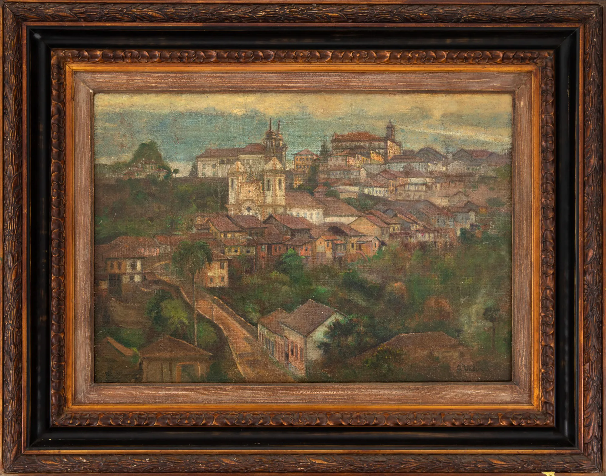 Alberto Valença - Paisagem com Casas