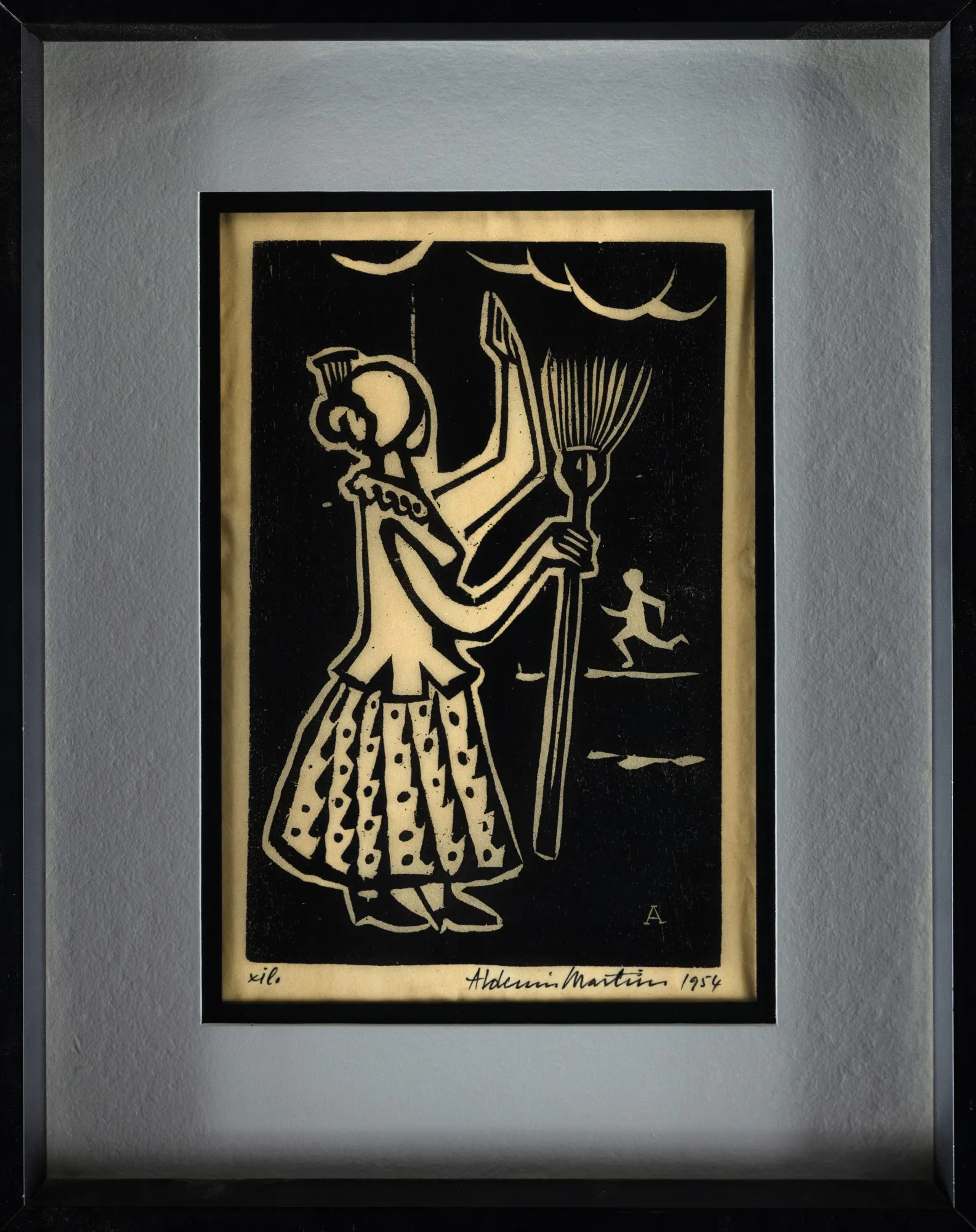 Aldemir Martins - Woman With Broom