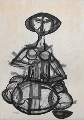 Aldemir Martins - Mulher Rendeira