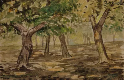 Aldo Bonadei - Paisagem