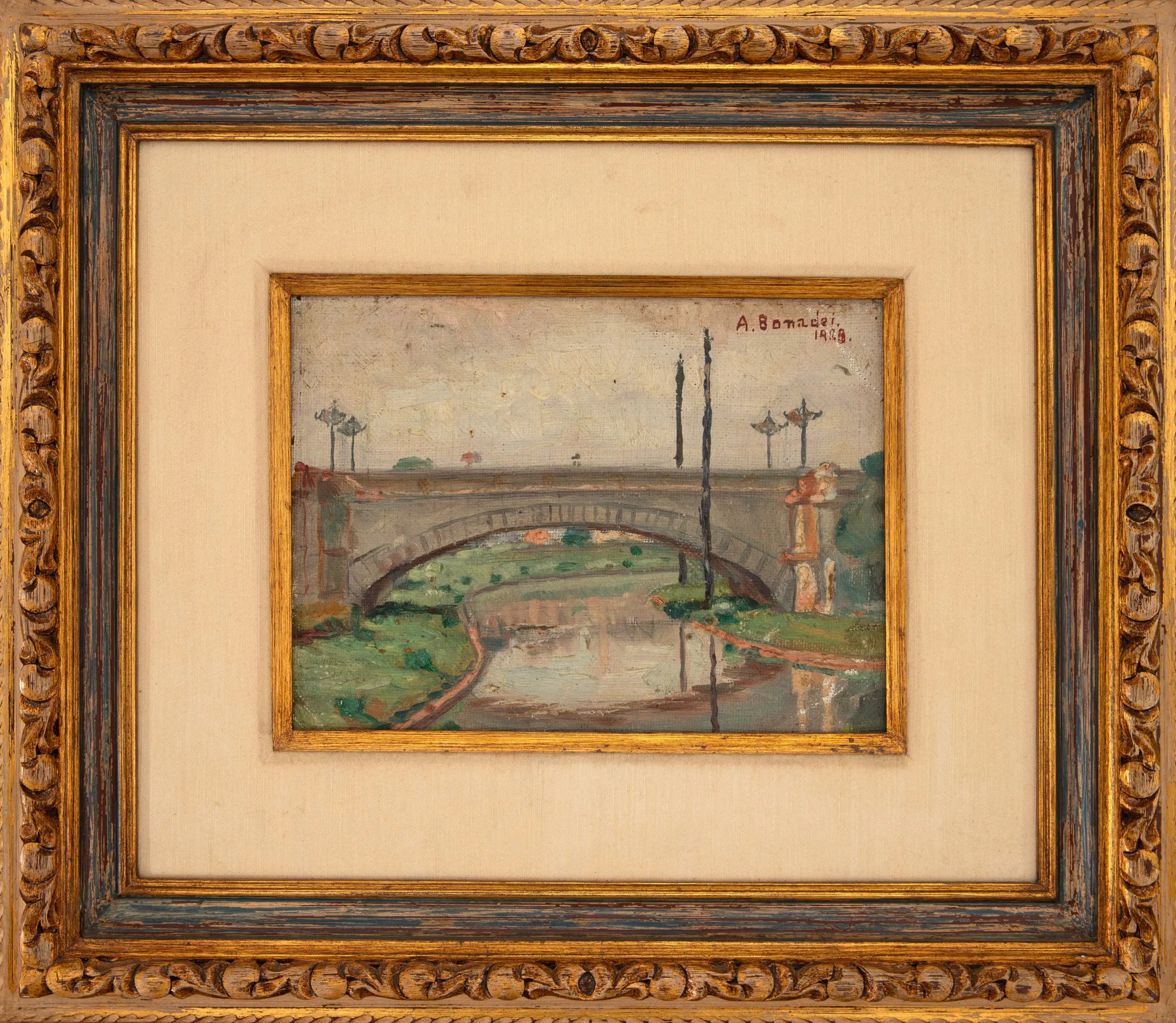 Aldo Bonadei - Paisagem com Ponte