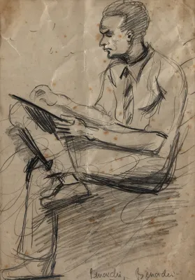 Aldo Bonadei - Portrait Of Fulvio Pennacchi
