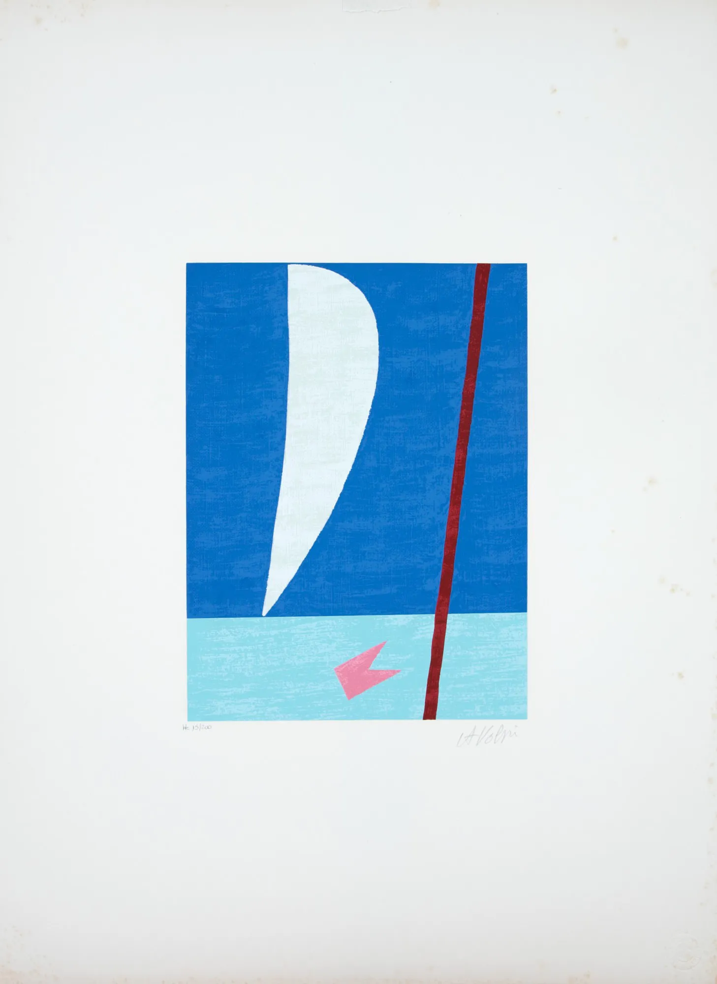 Alfredo Volpi - Bandeirinha com Mastro