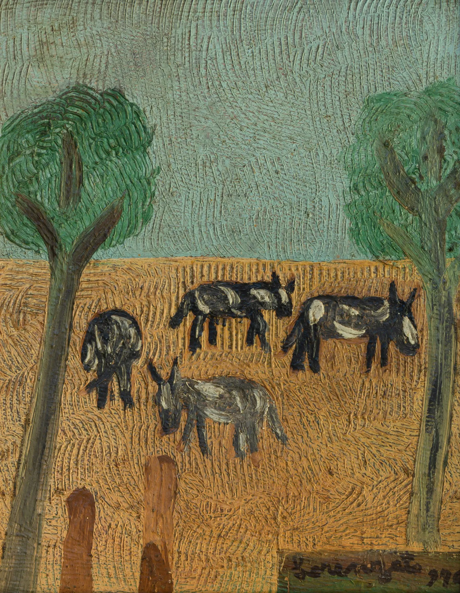 Amadeo Lorenzato - Animais no Pasto