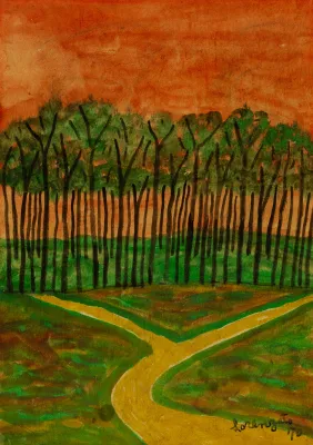 Amadeo Lorenzato - Entardecer na Mata