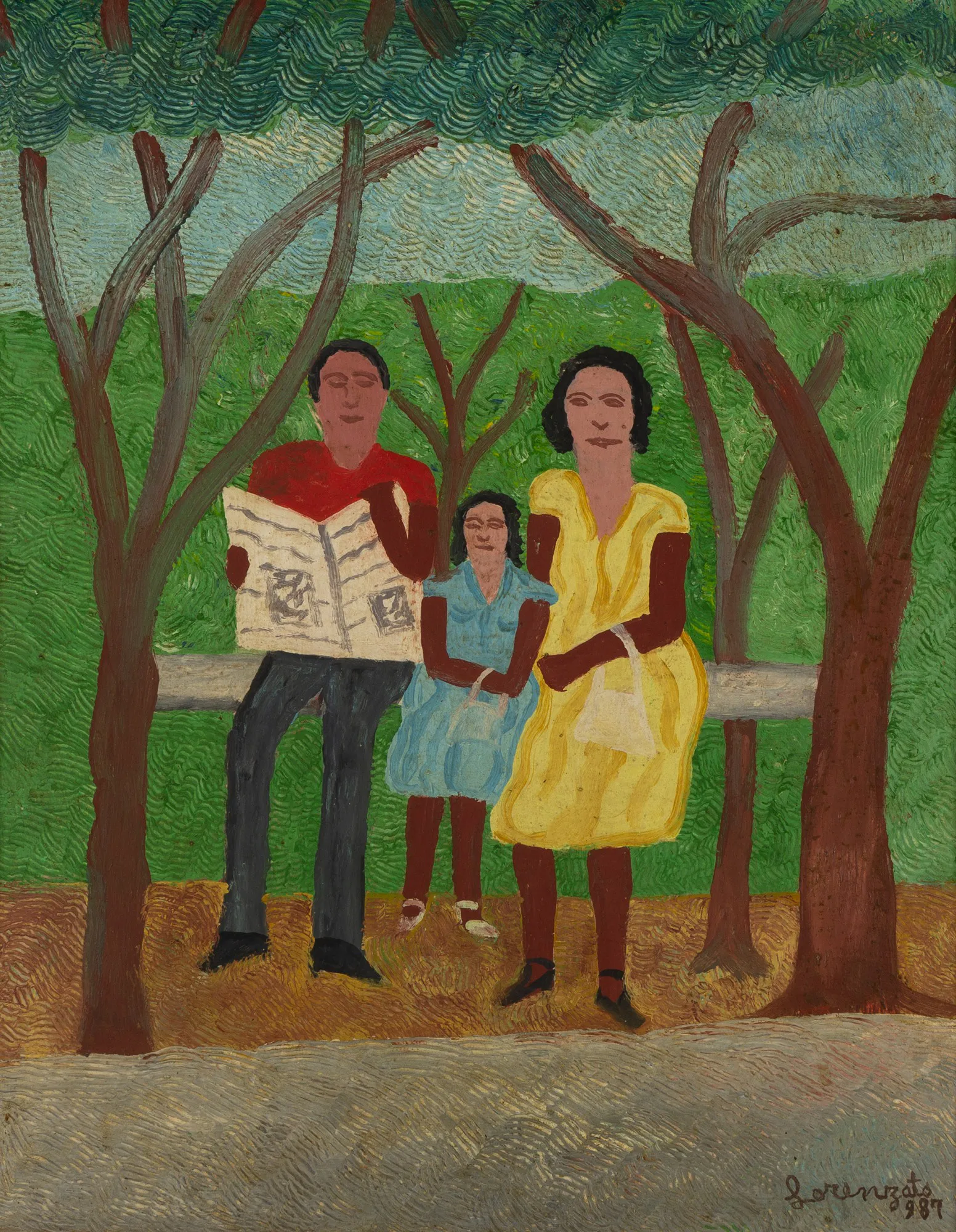 Amadeo Lorenzato - Família no Parque