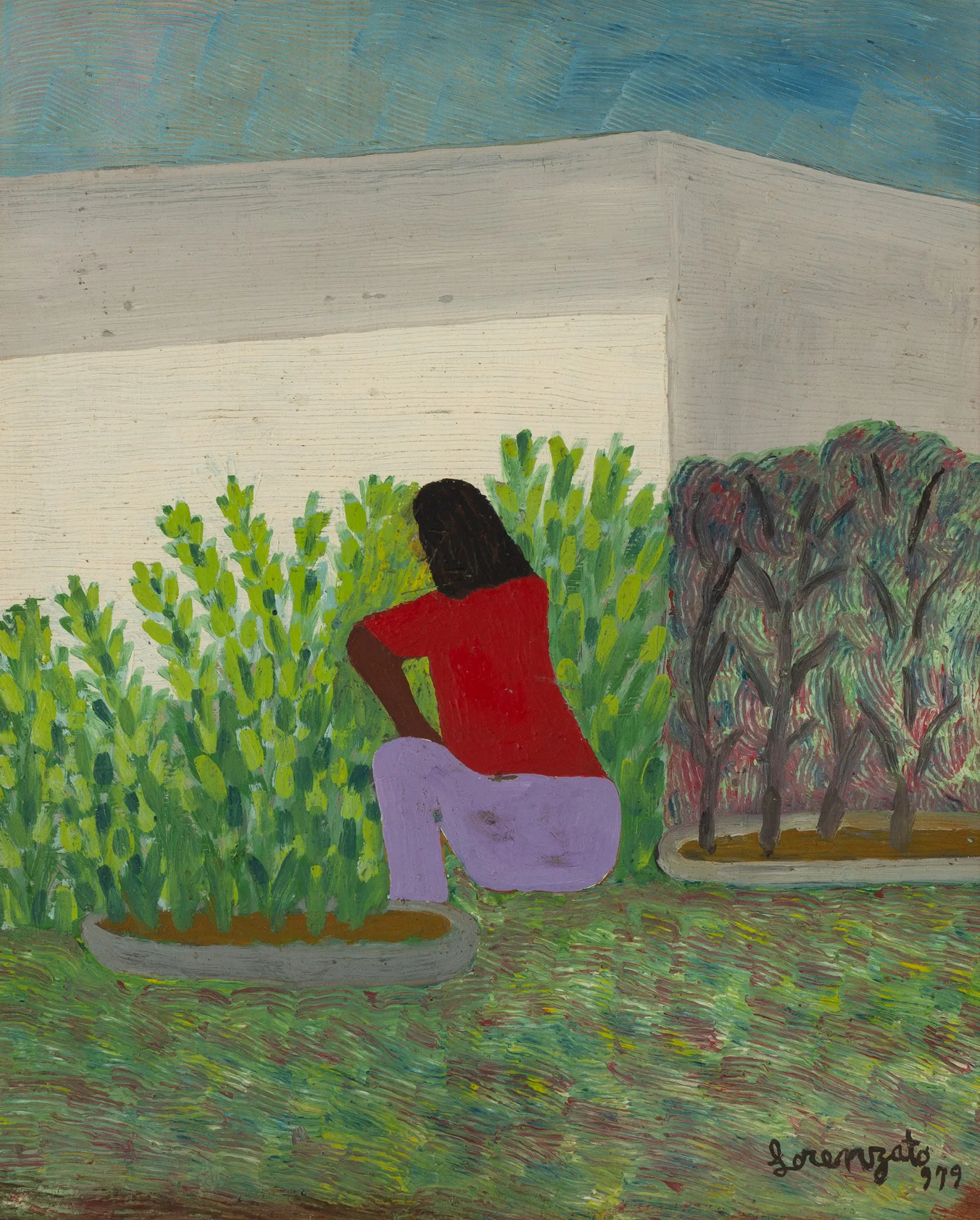 Amadeo Lorenzato - Mulher no Jardim