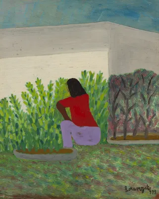 Amadeo Lorenzato - Mulher no Jardim