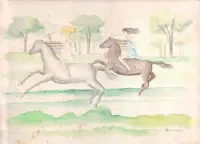 Antonio Gomide - Duas Mulheres Galopando
