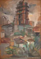 Antonio Hélio Cabral - Vista da Rua Traipú (Pacaembu)