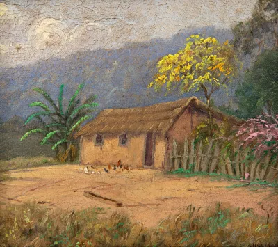 Campos Ayres - Sítio com Ypê Amarelo