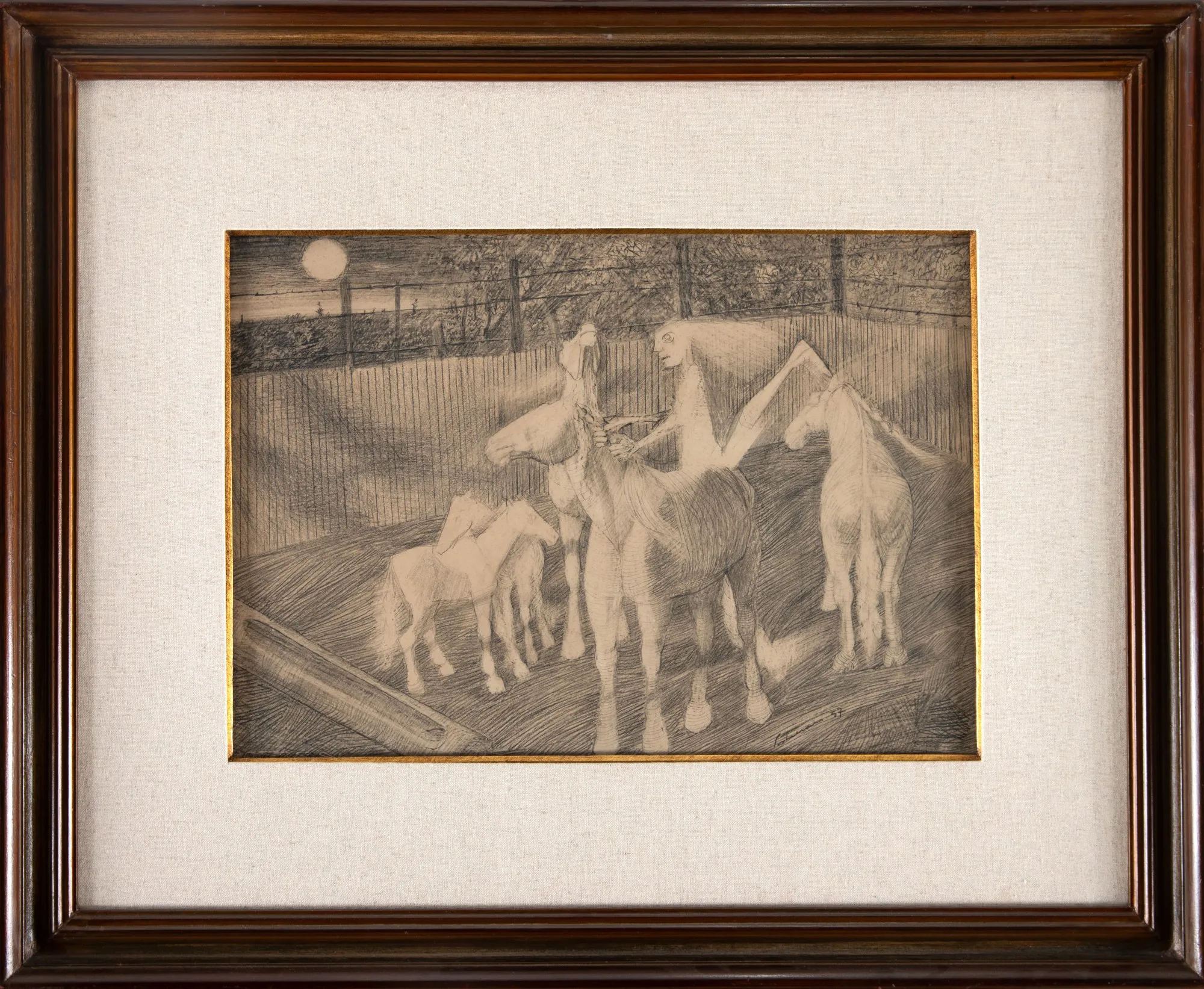 Candido Portinari - Menina com Cavalos