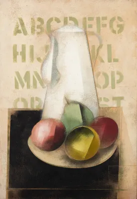 Carlos Scliar - Bule e Frutas