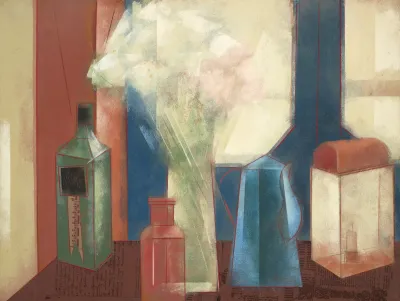 Carlos Scliar - Flores e Objetos no Ateliê