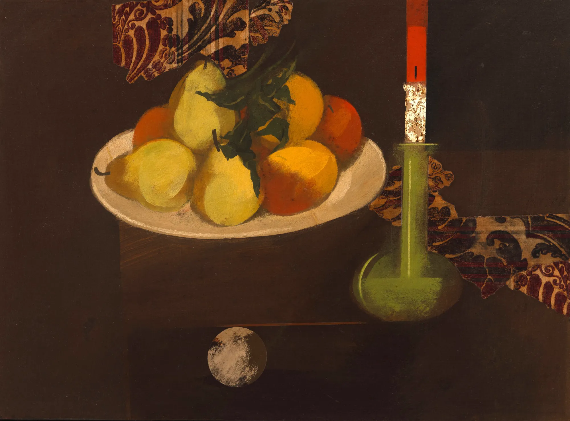 Carlos Scliar - Platter With Fruit And Candlestick