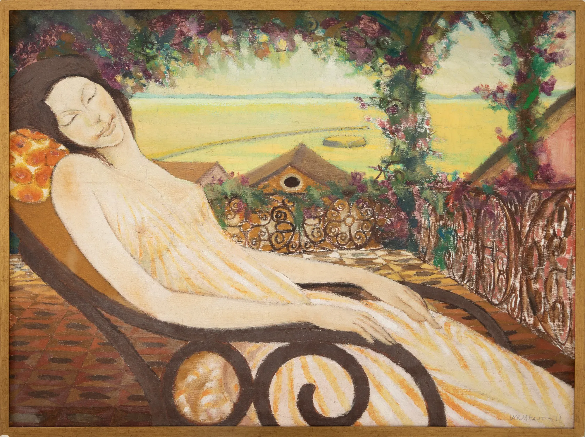 Carmélio Cruz - Moça na Cadeira de Balanço