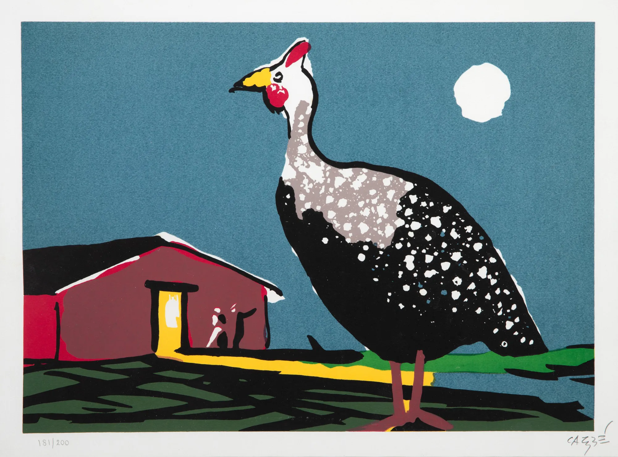 Carybé - Galinha d'angola