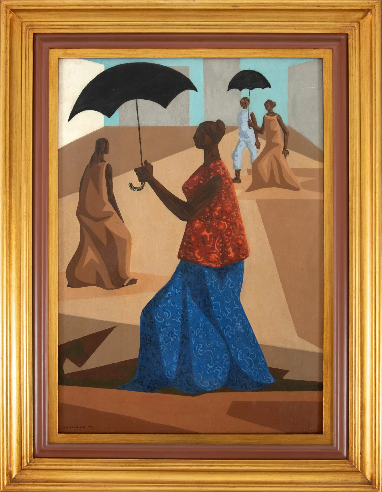 Clóvis Graciano - Mulheres Com Guarda-Chuva