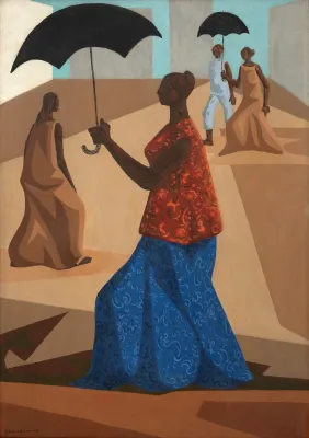 Clóvis Graciano - Mulheres Com Guarda-Chuva