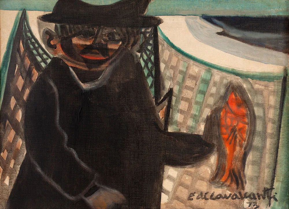 Di Cavalcanti - Man With Fish