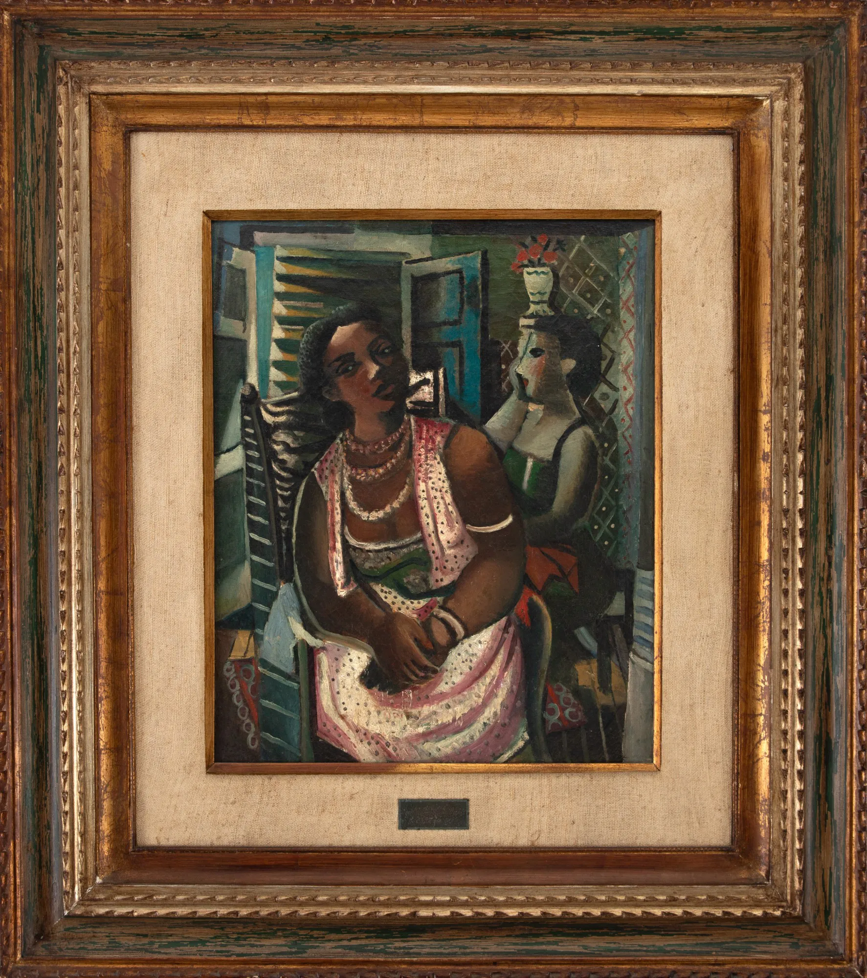 Di Cavalcanti - Mulata Sentada Com Colares