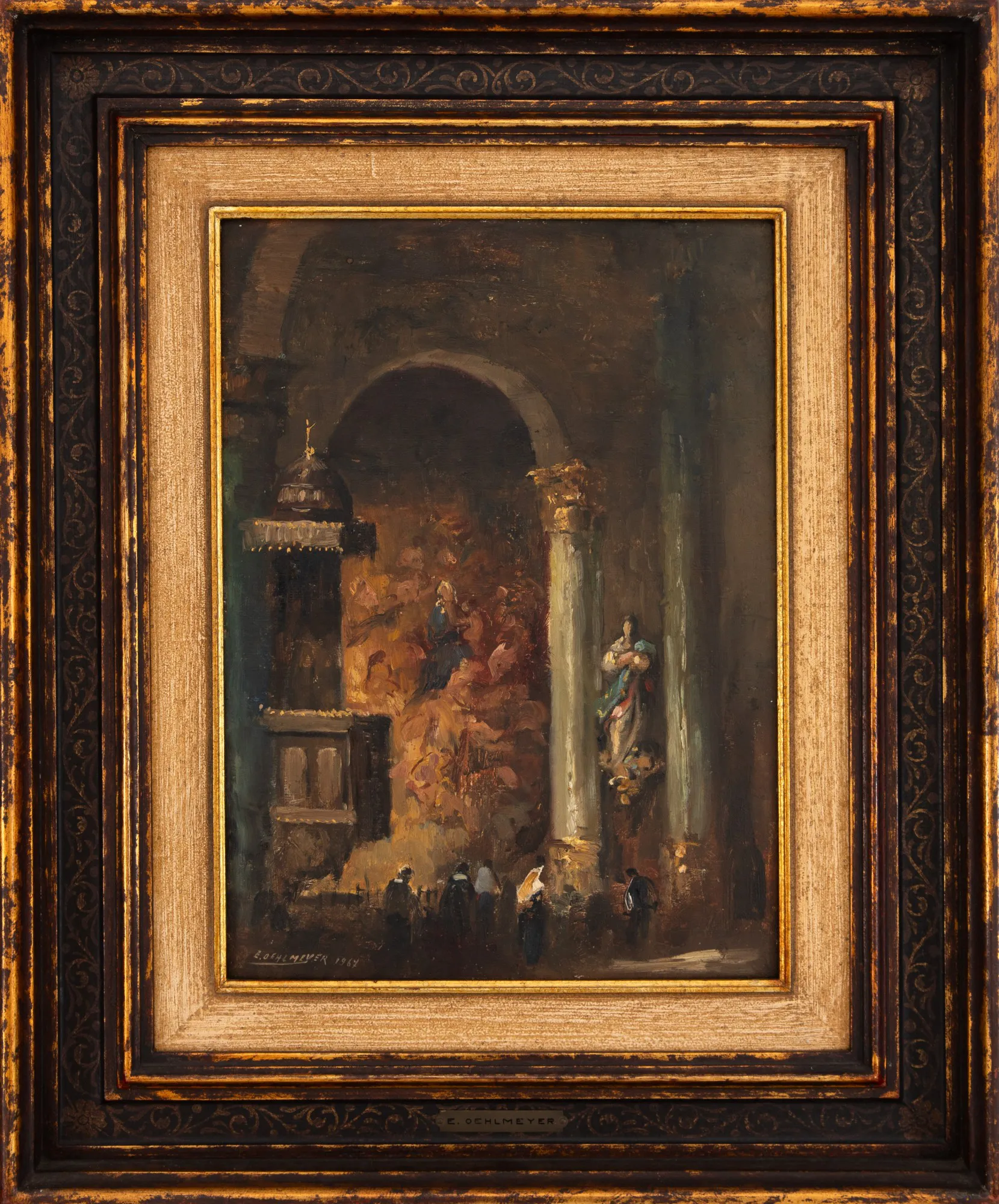 Edgard Oehlmeyer - Interior da Igreja