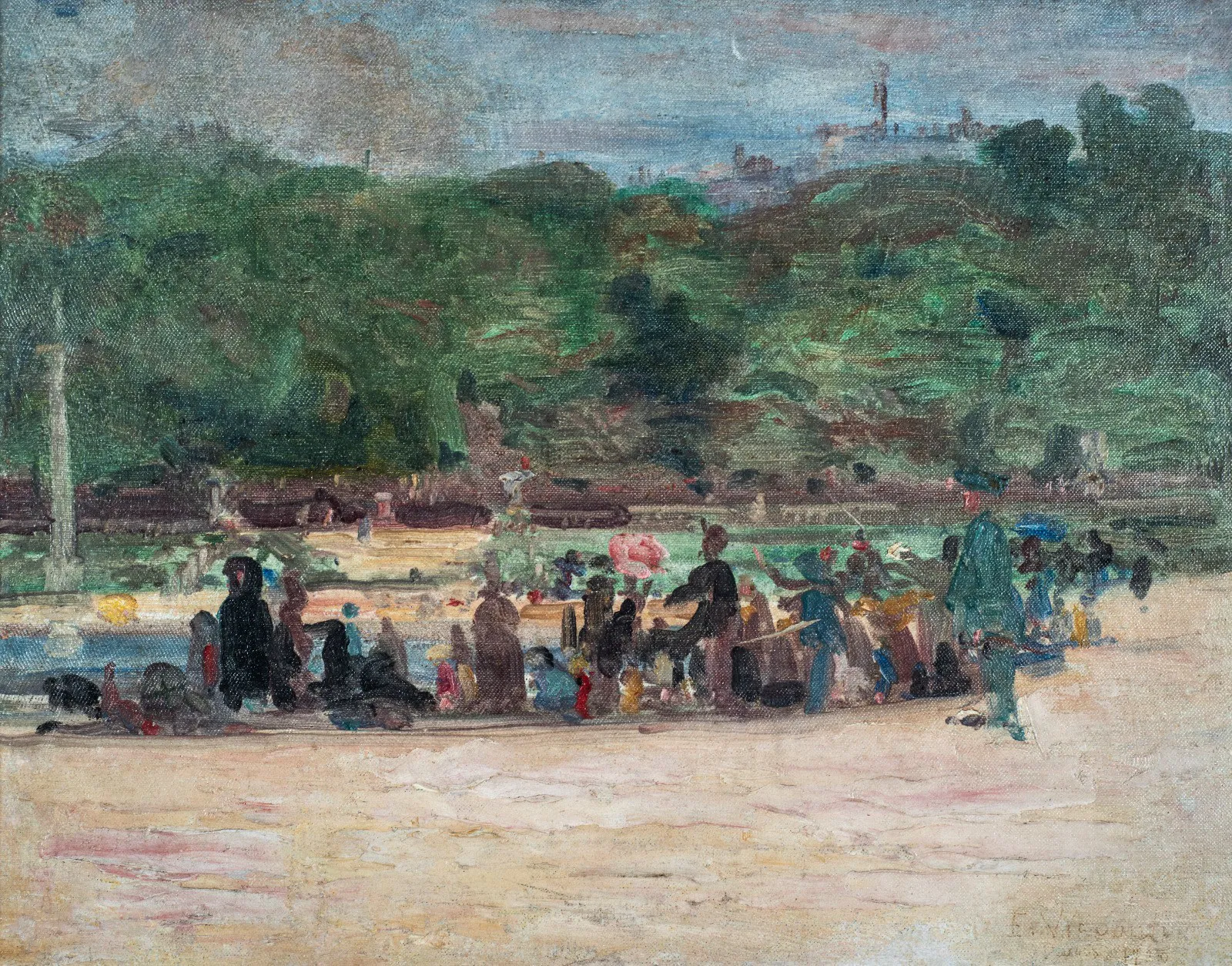 Eliseu Visconti - Le Jardin du Luxembourg à Paris