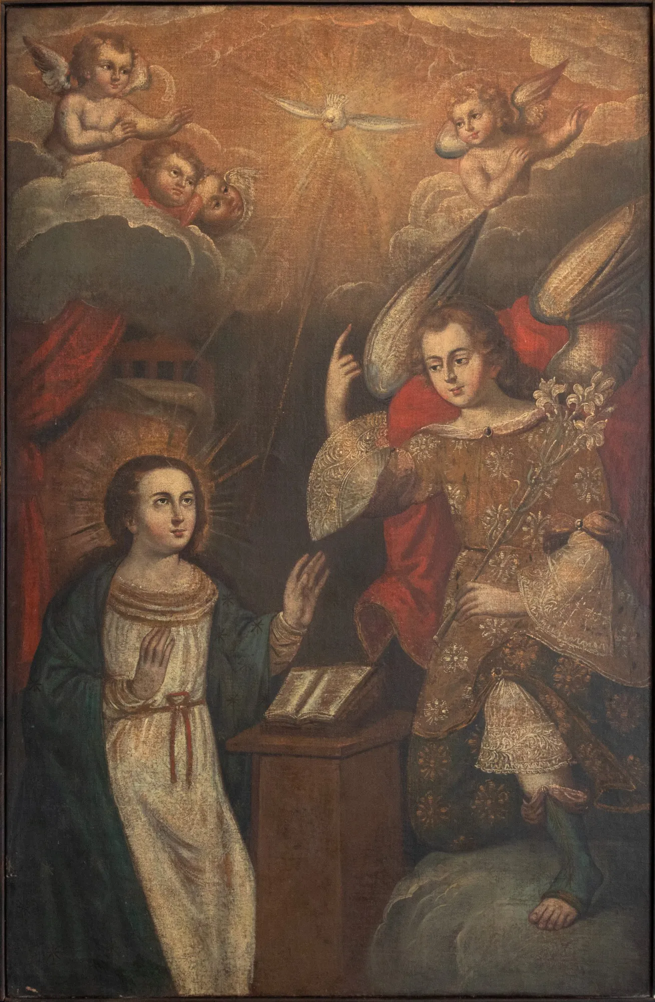 Escola Cusquenha - Anunciação do Arcanjo Gabriel à Virgem-Maria