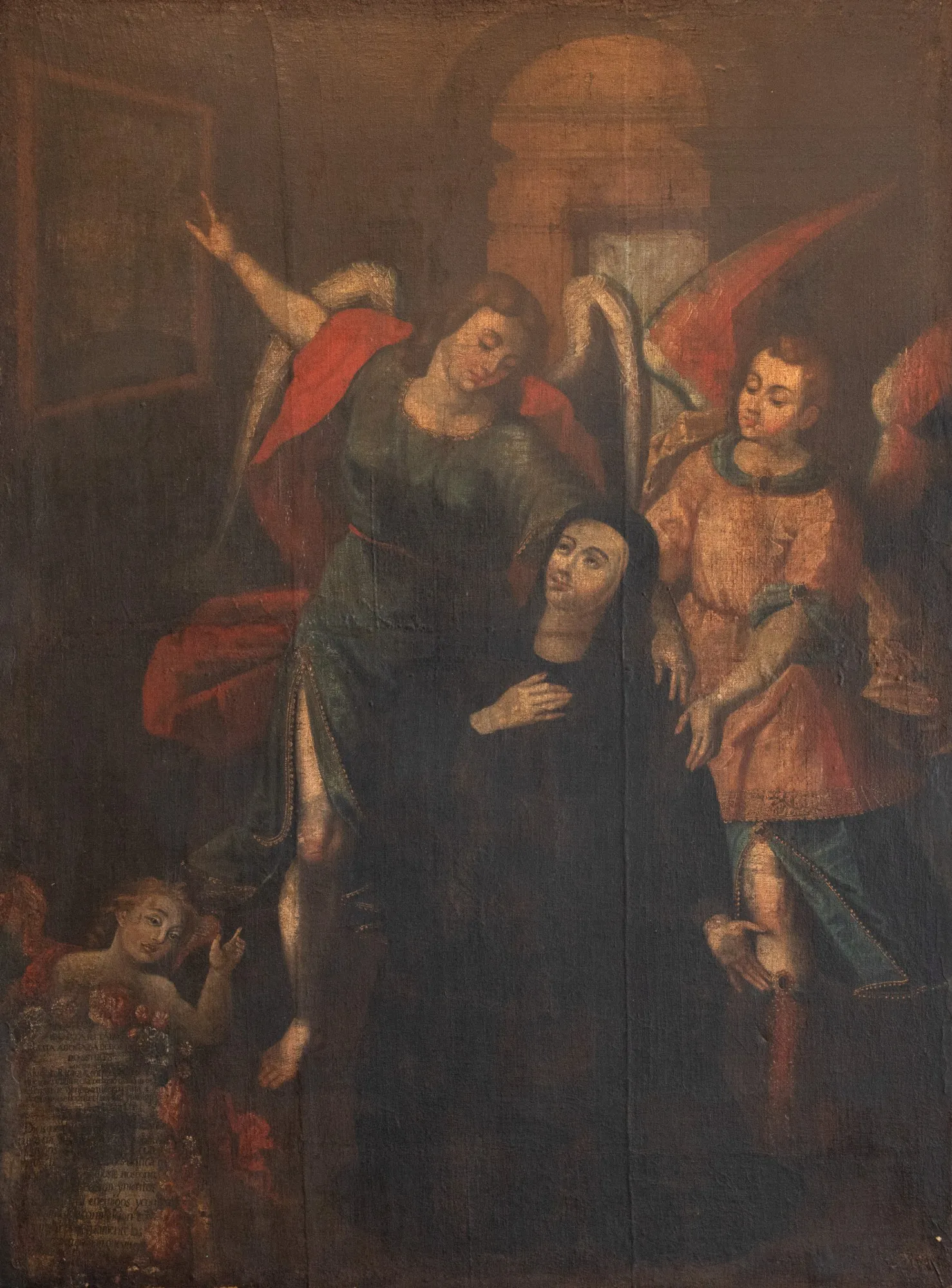 Escola Cusquenha - Êxtase de Santa Teresa de Jesus (Teresa d'Ávila)