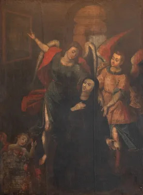 Escola Cusquenha - Êxtase de Santa Teresa de Jesus (Teresa d'Ávila)