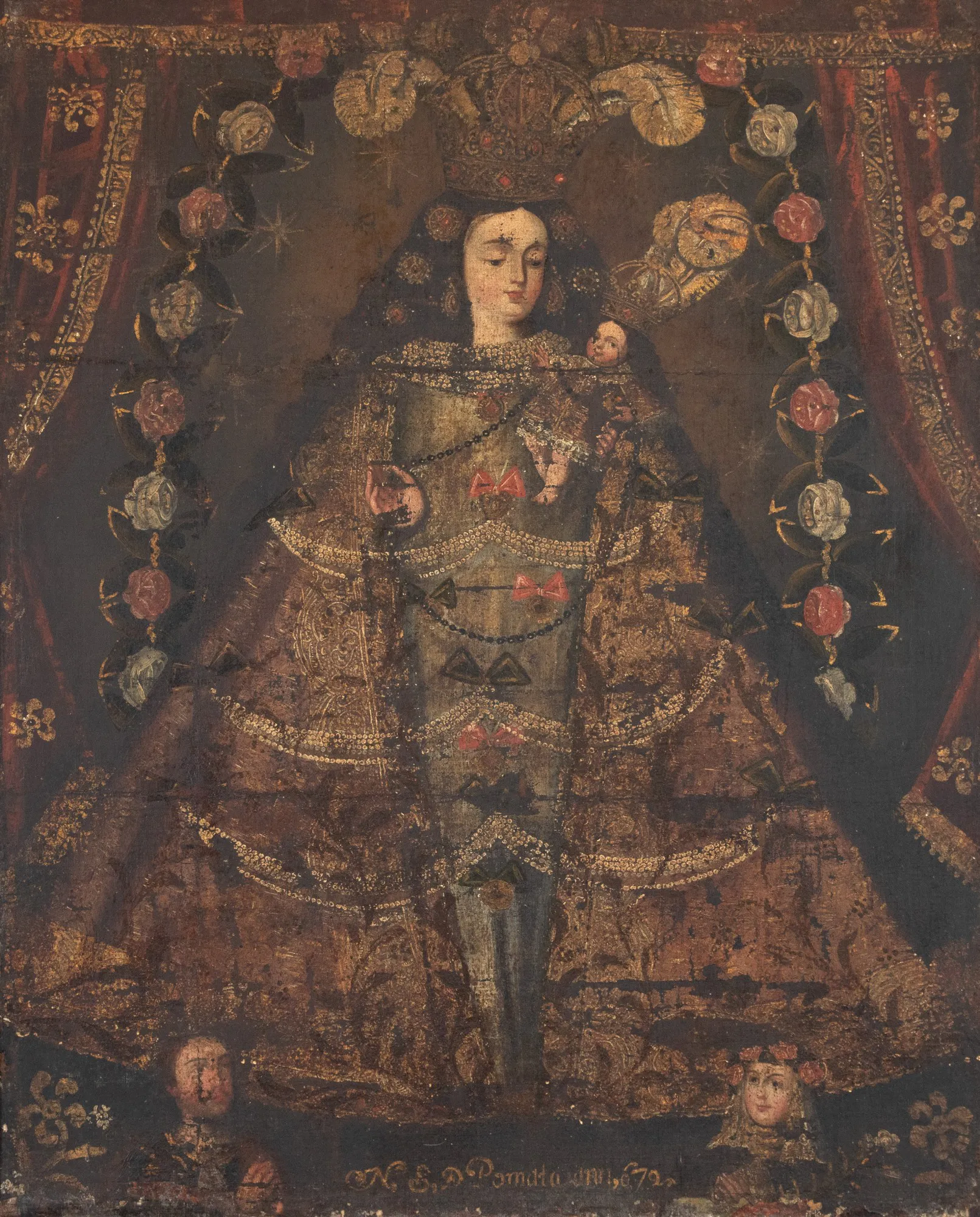 Escola Cusquenha - Nossa Senhora do Rosário de Pomata