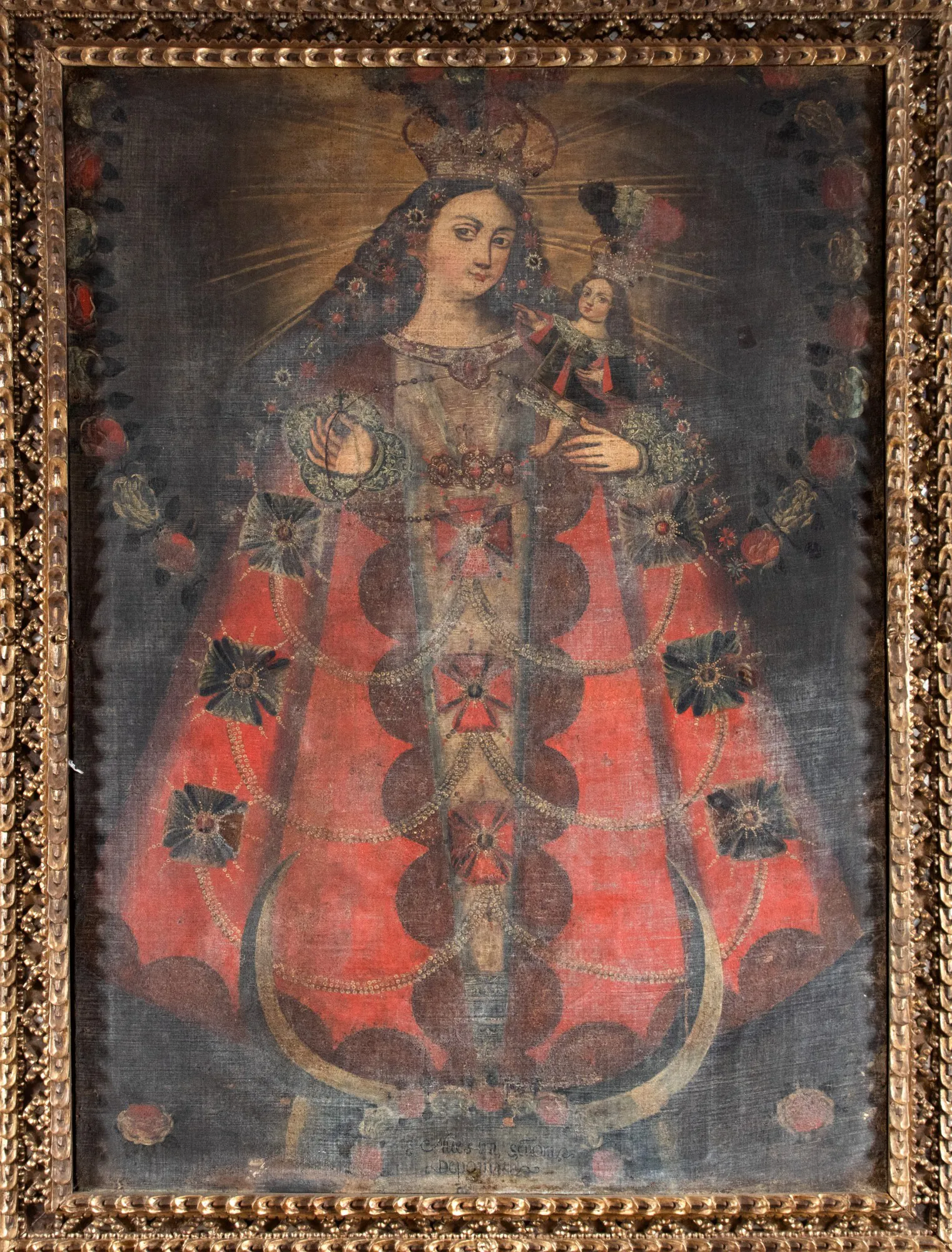 Escola Cusquenha - Nossa Senhora do Rosário