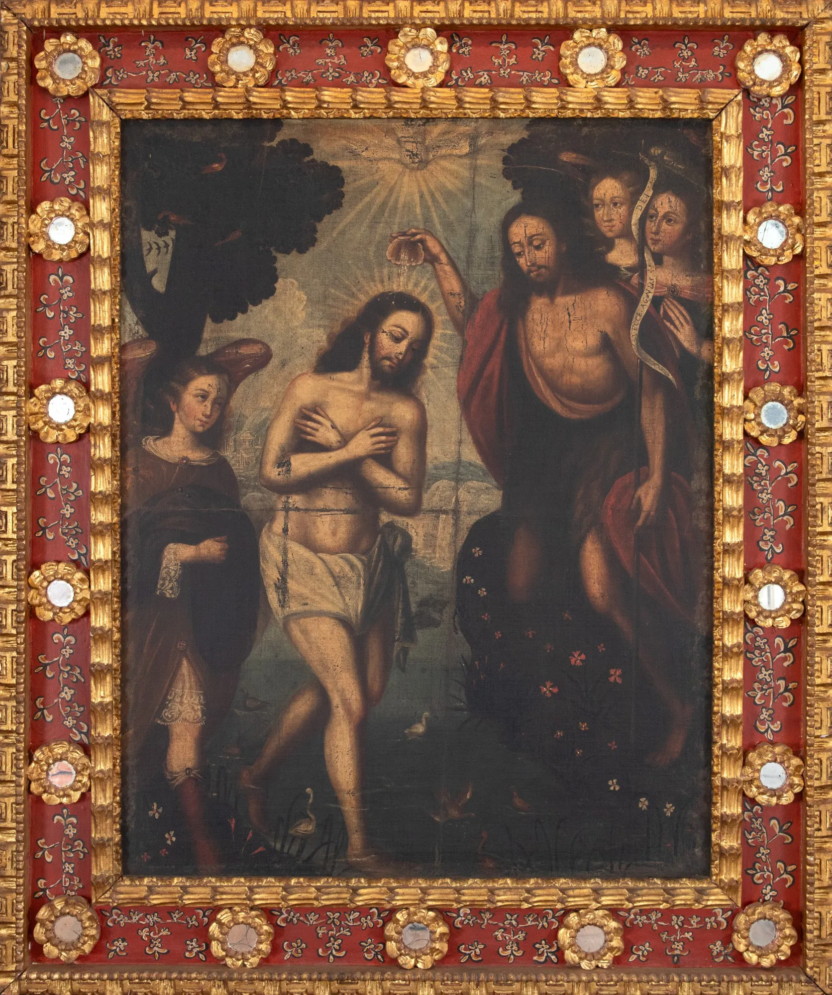 Escola Cusquenha - O Batismo de Jesus