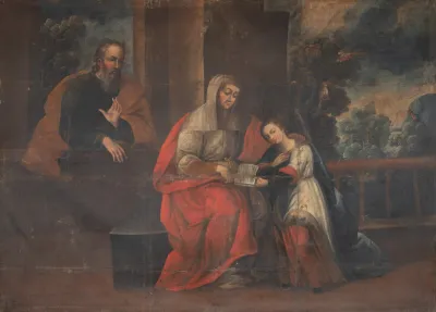 Escola Cusquenha - São Joaquim, Sant'Anna Mestra e Nossa Senhora