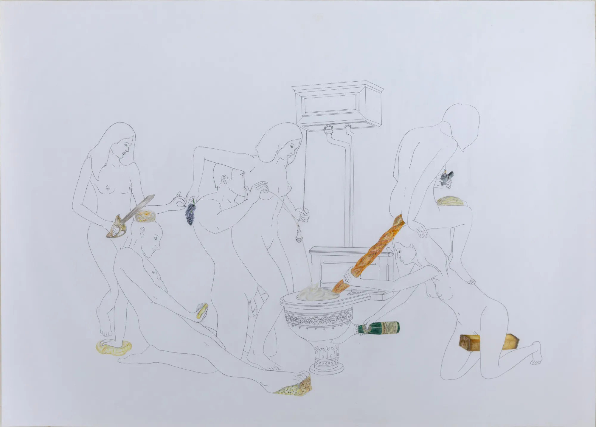 Fernanda Chieco - Le Banquet - Assiette des Fromages - Cremets d'Anjou, Reblochon, Tome de Savoie, Beaufort, Le Crottin de Chavignol, Le Rocamadour, Roquefort Fondu