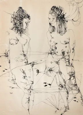 Flávio de Carvalho - Duas mulheres