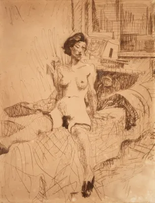 Flávio de Carvalho - Nú Feminino
