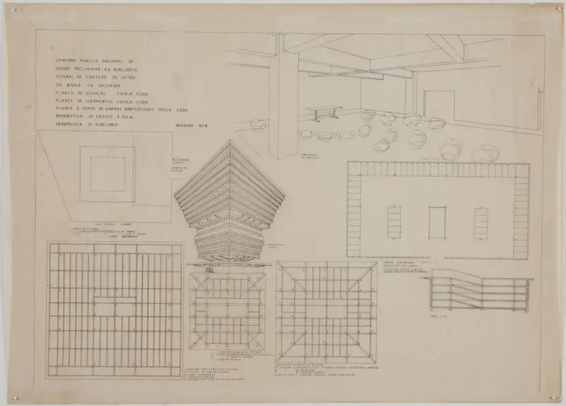 Flávio de Carvalho - Projeto para a Biblioteca Central de Salvador