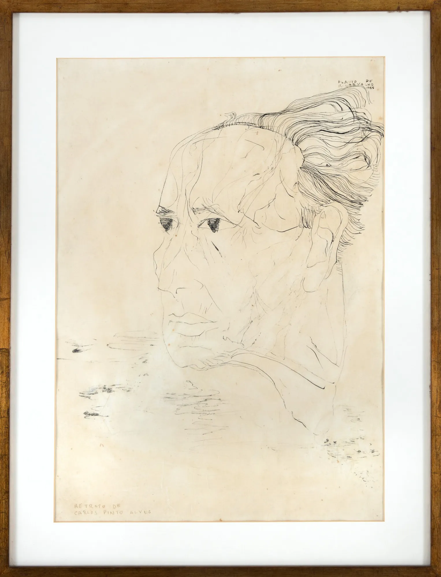 Flávio de Carvalho - Retrato de Carlos Pinto Alves