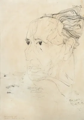 Flavio de Carvalho - Retrato de Carlos Pinto Alves