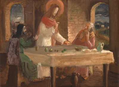 Fulvio Pennacchi - Ceia de Emaús